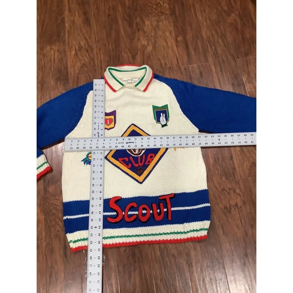 Vintage Inner View Scout Sweater Size 18/20 Stitched Patch